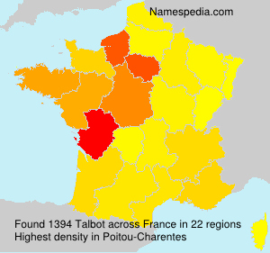Surname Talbot in France Surname Talbot in France