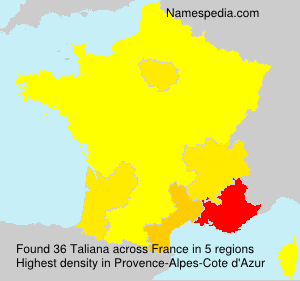 Surname Taliana in France Surname Taliana in France