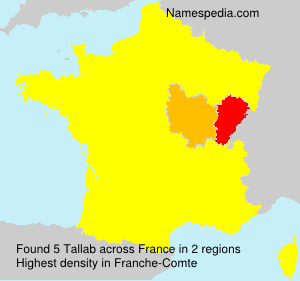 Surname Tallab in France Surname Tallab in France
