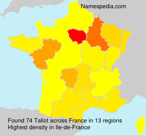 Surname Tallot in France Surname Tallot in France