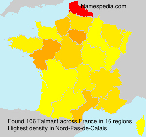 Surname Talmant in France Surname Talmant in France