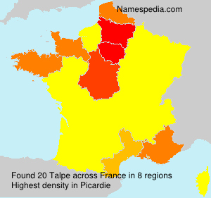 Surname Talpe in France Surname Talpe in France