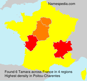 Surname Tamara in France Surname Tamara in France