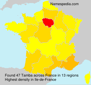 Surname Tamba in France Surname Tamba in France