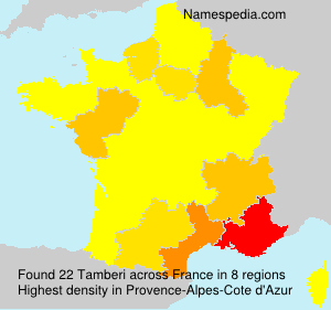 Surname Tamberi in France Surname Tamberi in France