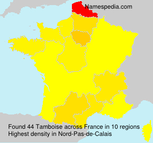 Surname Tamboise in France Surname Tamboise in France