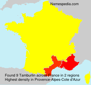 Surname Tamburlin in France Surname Tamburlin in France