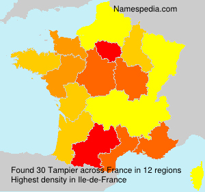 Surname Tampier in France Surname Tampier in France