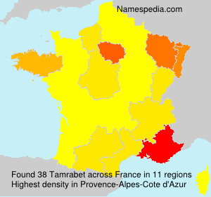Surname Tamrabet in France Surname Tamrabet in France