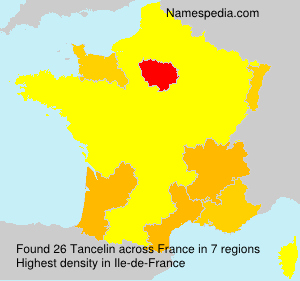 Surname Tancelin in France Surname Tancelin in France