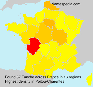 Surname Tanche in France Surname Tanche in France