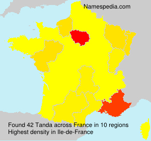 Surname Tanda in France Surname Tanda in France
