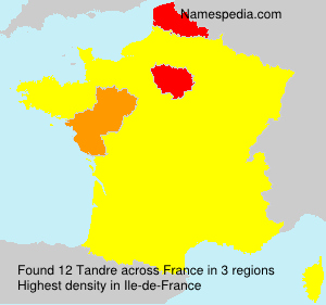 Surname Tandre in France Surname Tandre in France