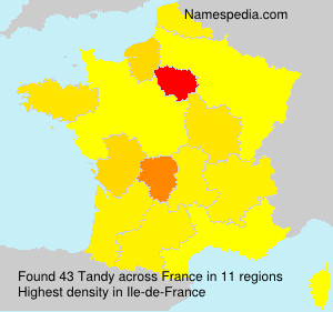 Surname Tandy in France Surname Tandy in France