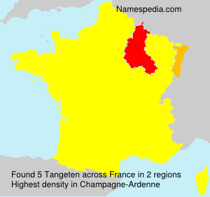 Surname Tangeten in France Surname Tangeten in France