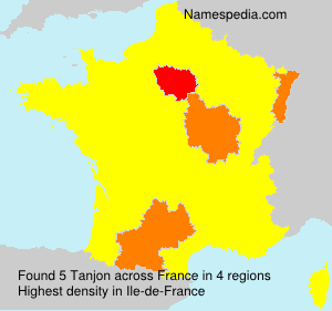Surname Tanjon in France Surname Tanjon in France