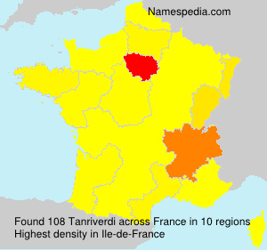 Surname Tanriverdi in France Surname Tanriverdi in France