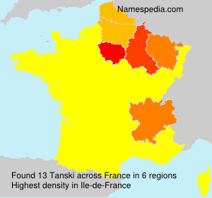 Surname Tanski in France Surname Tanski in France
