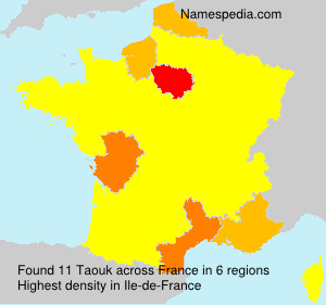 Surname Taouk in France Surname Taouk in France