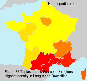 Surname Tapias in France Surname Tapias in France