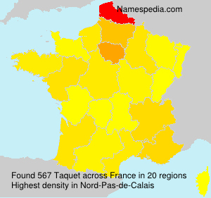 Surname Taquet in France Surname Taquet in France