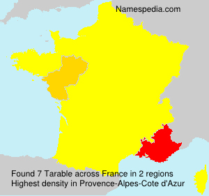 Surname Tarable in France Surname Tarable in France