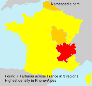 Surname Tarbaoui in France Surname Tarbaoui in France