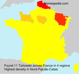 Surname Tarlowski in France Surname Tarlowski in France