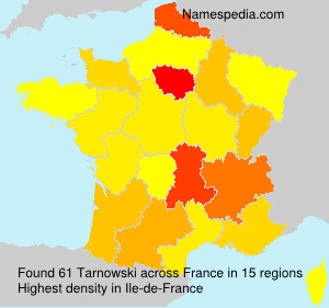 Surname Tarnowski in France