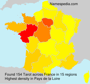 Surname Tarot in France Surname Tarot in France