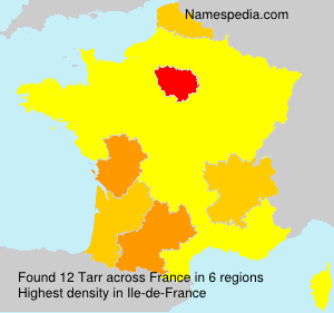 Surname Tarr in France Surname Tarr in France