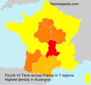 Surname Tarre in France Surname Tarre in France