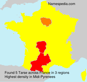 Surname Tarse in France Surname Tarse in France