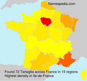 Surname Tartaglia in France Surname Tartaglia in France
