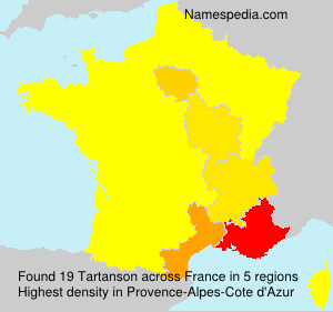 Surname Tartanson in France Surname Tartanson in France