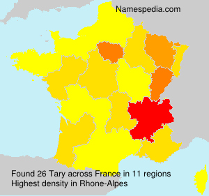 Surname Tary in France Surname Tary in France
