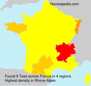Surname Tass in France Surname Tass in France