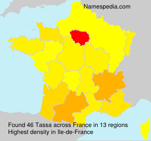 Surname Tassa in France Surname Tassa in France