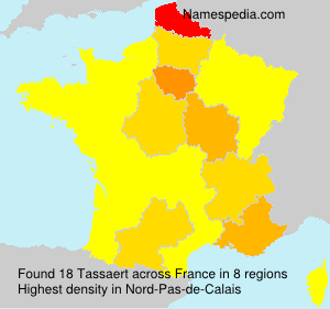 Surname Tassaert in France Surname Tassaert in France