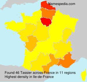 Surname Tassier in France Surname Tassier in France