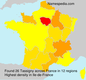 Surname Tassigny in France Surname Tassigny in France