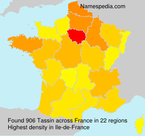 Surname Tassin in France Surname Tassin in France