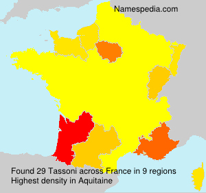 Surname Tassoni in France Surname Tassoni in France
