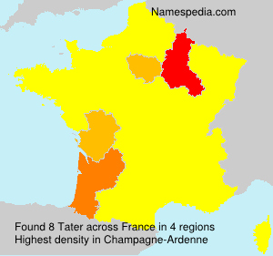 Surname Tater in France Surname Tater in France