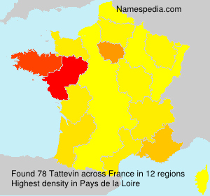 Surname Tattevin in France Surname Tattevin in France