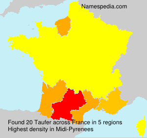 Surname Taufer in France Surname Taufer in France