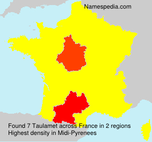 Surname Taulamet in France Surname Taulamet in France