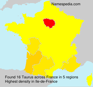Surname Taurus in France Surname Taurus in France