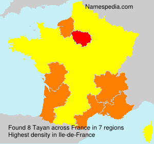 Surname Tayan in France Surname Tayan in France