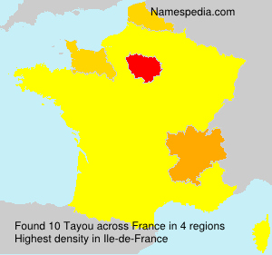 Surname Tayou in France Surname Tayou in France